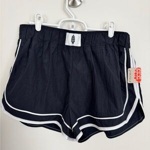 FP Movement by Free People Black and White Shorts Size L NWT